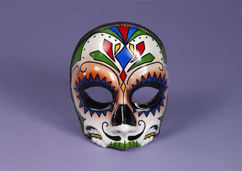 Day Of The Dead Spanish Mexican Male Venetian Mask Mardi Gras