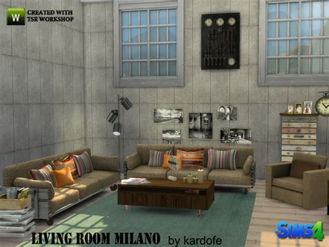 Sims 4 Ccs The Best Living Room Milano By Kardofe
