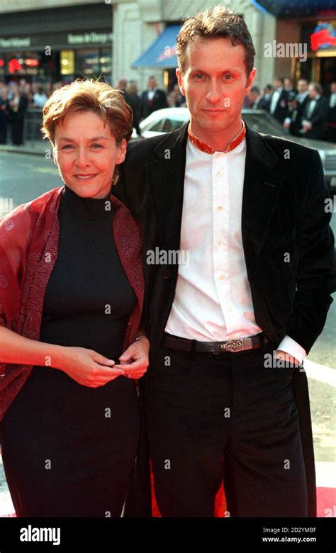Actress Amanda Burton Arrives With Her Husband Photographer Sven