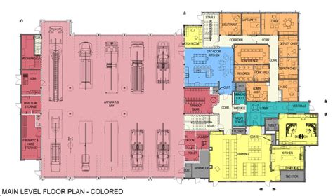 New Carver Fire Station Project Floor Plan Design Fire Station