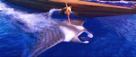 Moana Sees Gramma Tala As A Manta Ray Swimming Alongside With Her By