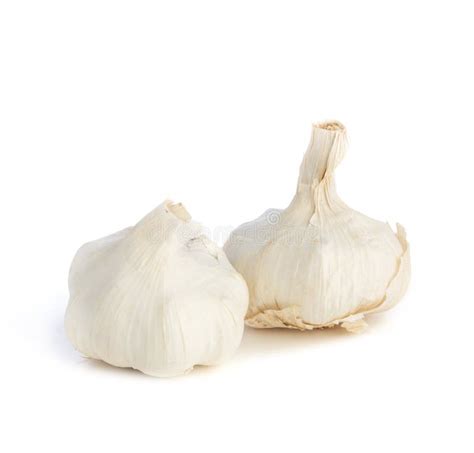 Two Cloves Garlic Isolated Stock Photo Image Of Food 113377312