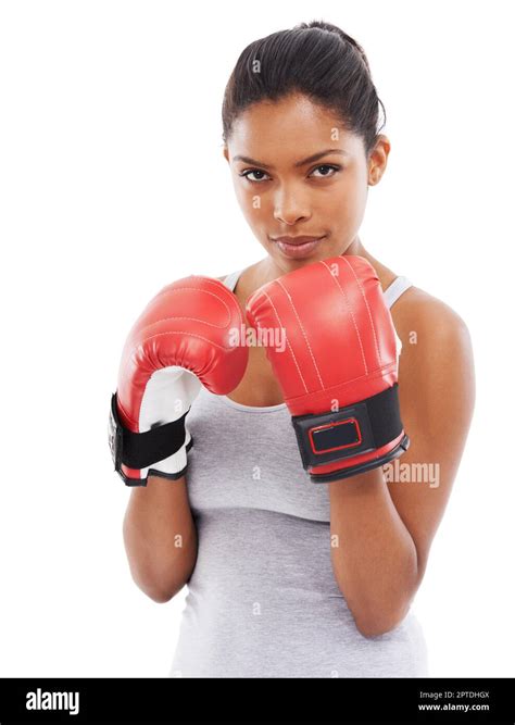 Dont Mess With This Girl A Gorgeous Young Woman Wearing Boxing Gloves