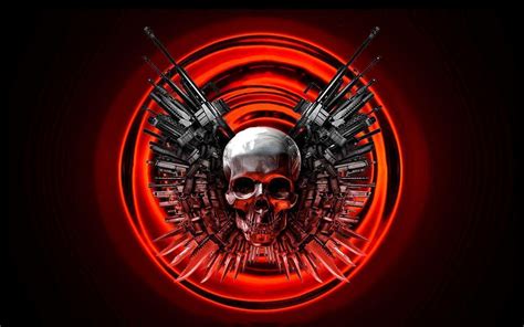 Skulls And Guns Wallpapers Wallpaper Cave