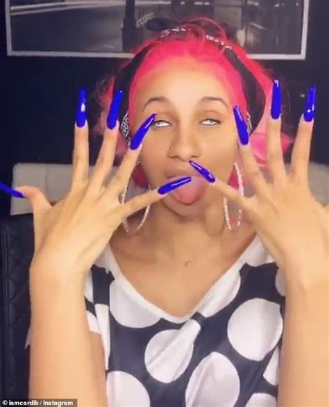 Cardi B Blue Nails Hot Sex Picture