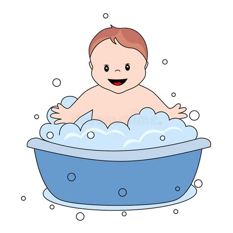 Over 20,134 baby bath pictures to choose from, with no signup needed. Baby boy having a bath stock vector. Illustration of ...