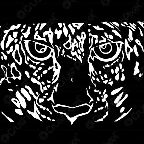 Tiger Head Silhouette Vector Stock Vector Crushpixel