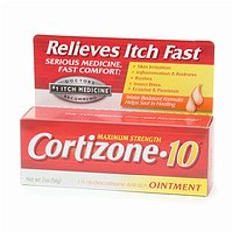 Cortizone 10 Hydrocortisone Anti Itch Ointment Maximum Strength 2 Oz