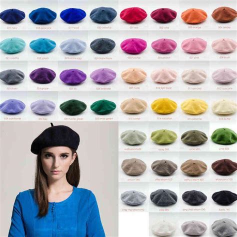 french artist wool 100 wool beret for women and girls retro vintage style elegant flat beanie