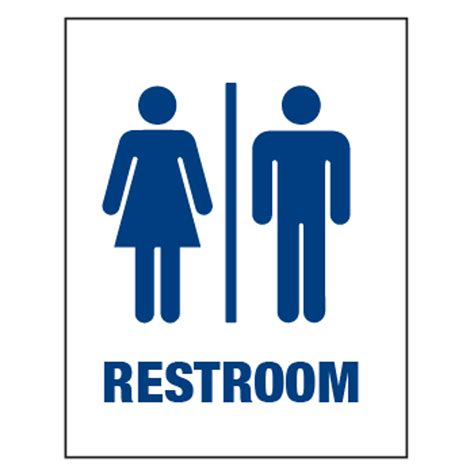 Mens And Womens Restroom Sign Signquick
