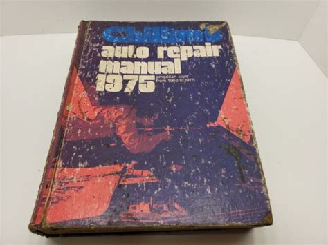 Chiltons Auto Repair Manual 1975 American Cars From 1968 To 1975