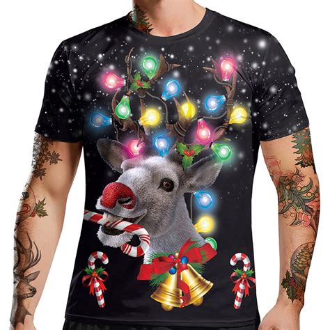 Custom Made 3d T Shirts Wholesale Fashion Christmas Design T Shirts