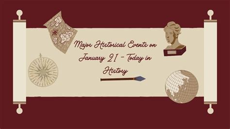 Major Historical Events On January 21 Today In History Gobookmart