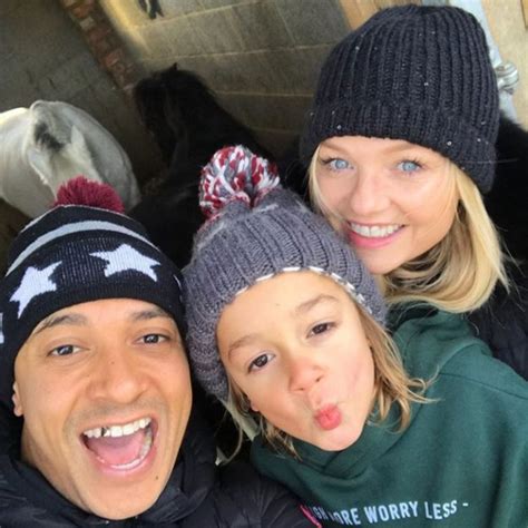 emma bunton shares rare picture with partner jade jones and two sons ok magazine