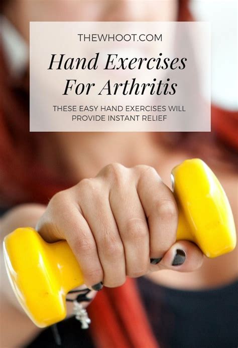 The Best Hand Exercises For Arthritis Pinnable Chart The Whoot