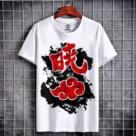 Tshirt Akatsuki Kanji Japan Naruto T Shirt Teshirt Anime Otaku