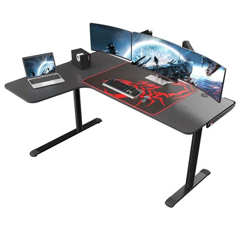 Eureka Ergonomic L Shaped Gaming Desk 60 Inch Corner Gaming Desk