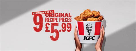 Kfc Tuesdays Big Deal 9 Piece Bucket For £599 Gone But Not For