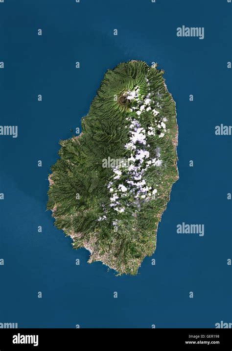 satellite view of saint vincent this image was compiled from data acquired by landsat
