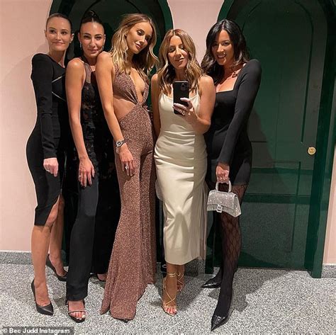 nadia bartel is iced out of event in melbourne as her wag friends including