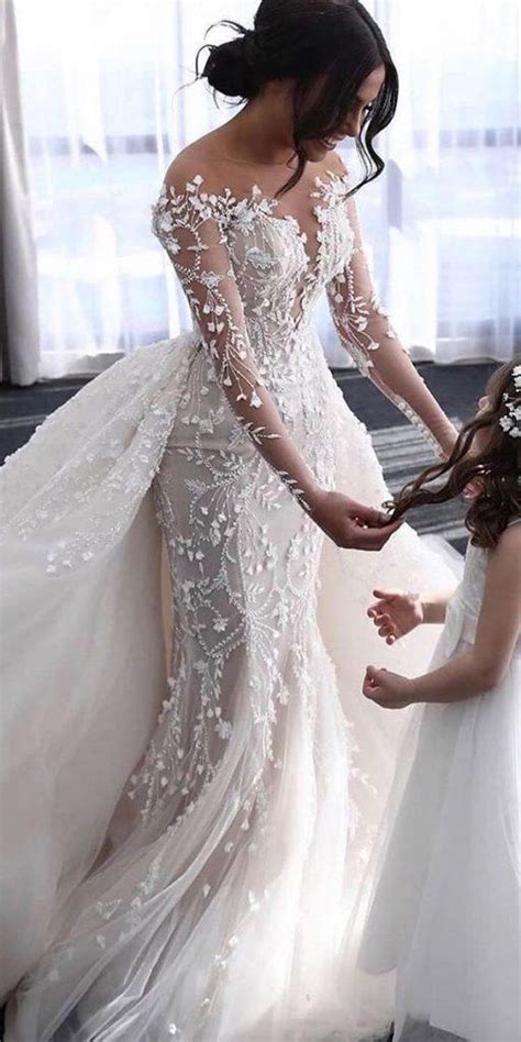 21 Illusion Long Sleeve Wedding Dresses Youll Like Wedding Dresses Guide
