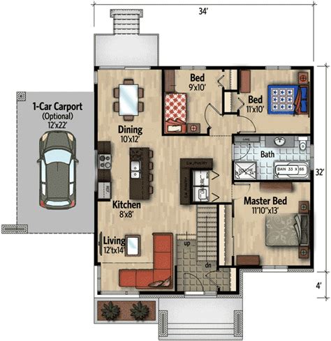 Plan 90262pd Compact Modern House Plan Modern House Plan Modern