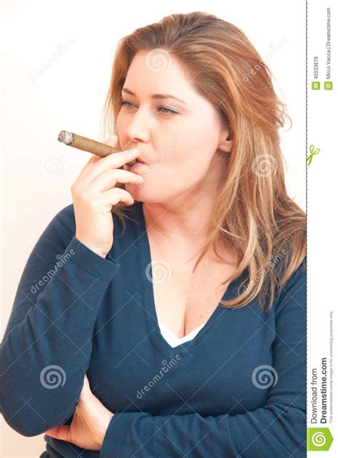 Smoking Woman Stock Photo Image Of Smoke Habbit Smoking 45533676