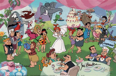 Comic Mint Animation Art Pebbles And Bamm Bamms Nuptial Bliss