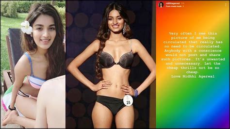 nidhi agarwal bikini photos viral in internet தமிழ் news