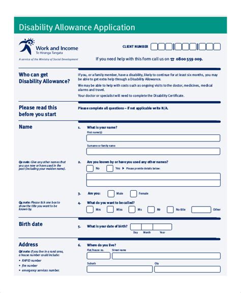 FREE 16+ Sample Social Security Forms in PDF | MS Word