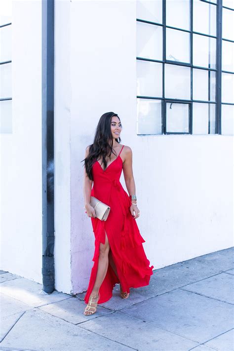 Stunning Red Dress For Wedding Guests With Love From Kat Red