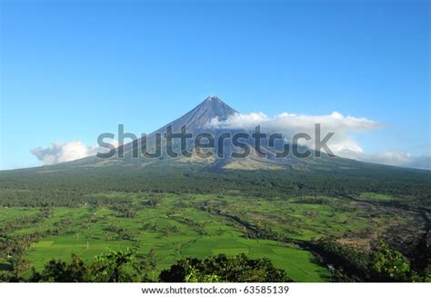 Mount Mayon Volcano Province Bicol Philippines Stock Photo 63585139