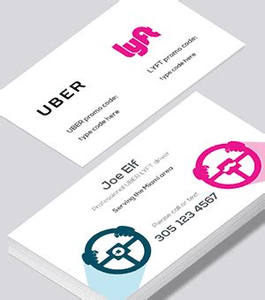 Design & order online today. Uber business cards printed by Printelf - Free templates