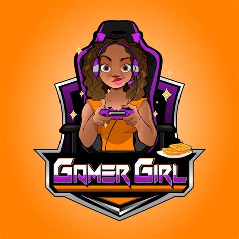 Premium Vector Gamer Girl Mascot Logo