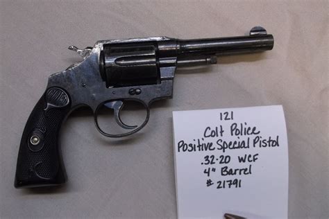 Colt Police Positive Special Pistol 32 20 Wcf 4 Barrel