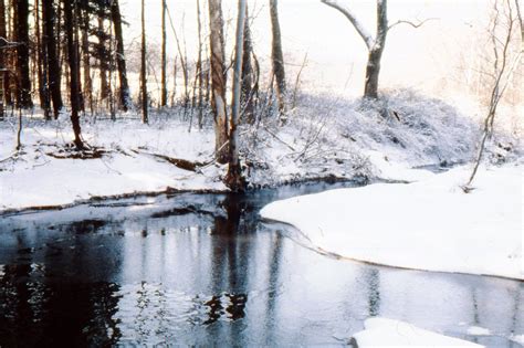 Photo Of A Small Stream Surrounded By Snow Snow Scenes Batesville