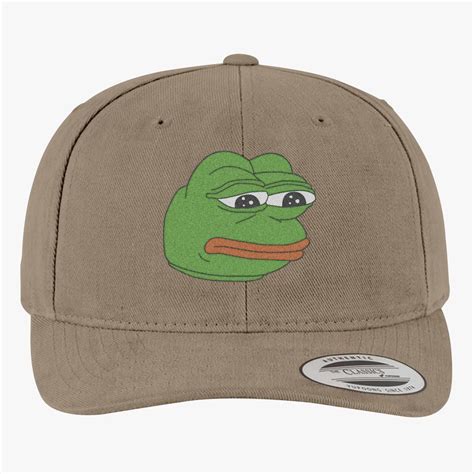 Pepe The Frog Brushed Cotton Twill Hat Embroidered Customon