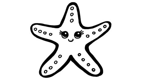 Estrella Mar Colorear Marina Kleurplaat Seestern Zeester Malvorlage
