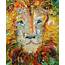Fine Art Print  Abstract Lion Made From Image Of Oil Painting By