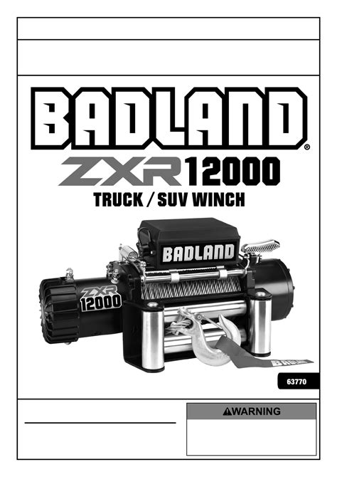 12000 Lb Badlands Winch Parts Diagram