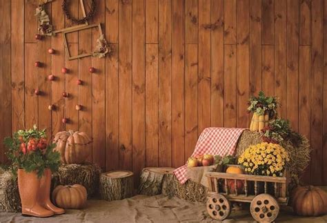Autumn Brown Wood Rustic Photo Booth Backdrops 832110468635475410