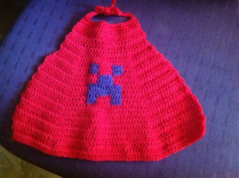 Cape Crochet From Pure Wool For Minecraft Enderman Character Crochet