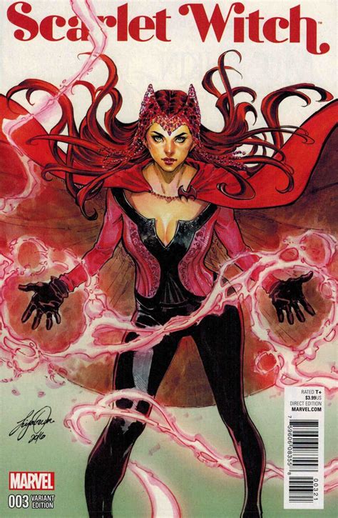Scarlet Witch 3 125 Siya Oum Variant Marvel Anad 2015 Ultimate Comics