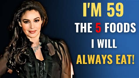 Monica Bellucci's Top 5 Foods to Stay Young | The SECRET to Her Ageless