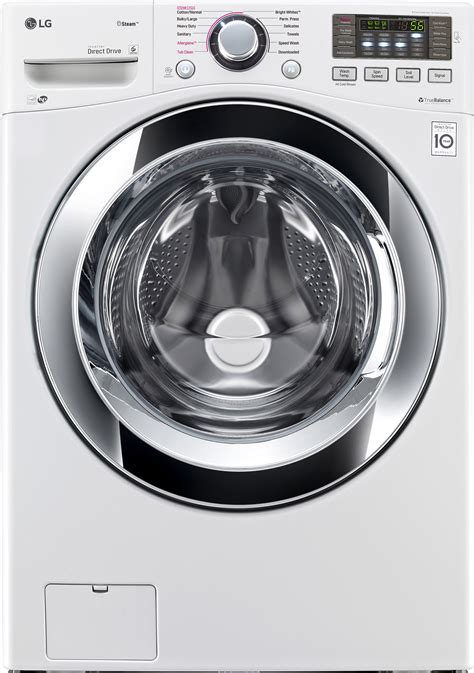 Lg Wm3670hwa 27 Inch 45 Cu Ft Front Load Washer With Steam Smart