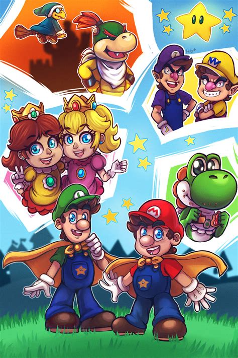 Super Mario Kids By Lc Holy On Deviantart
