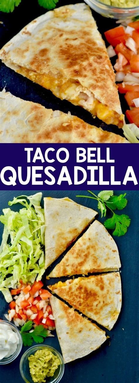 It takes 2 minutes to make and really takes this quesadilla up to the next level. Make this Copycat Taco Bell Chicken Quesadilla recipe ...