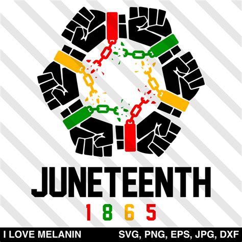 I designed this logo for a old boss of mine. Juneteenth United Freedom Fists 1865 SVG - I Love Melanin