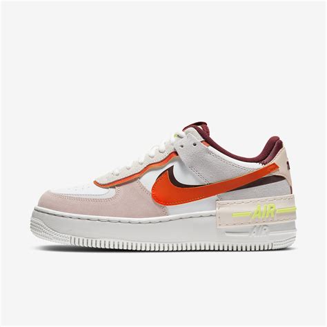 Womens Nike Air Force 1 Shadow Team Redorange Pearl Cu8591 600 More