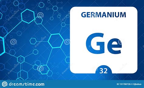 Germanium Chemical 32 Element Of Periodic Table Molecule And